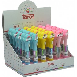 TAROS UNICK COLOR RAİNBOW IŞIKLI KISA ÇOKLU TÜKENMEZ KALEM