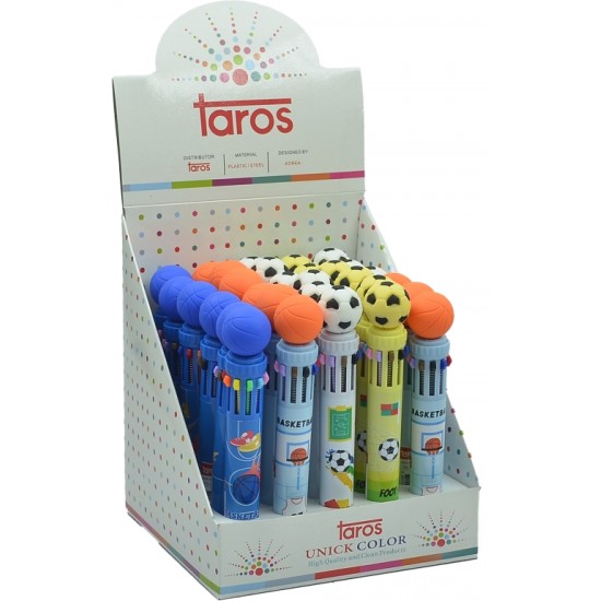 TAROS UNICK COLOR 8 RENK SPORTS TÜKENMEZ KALEM